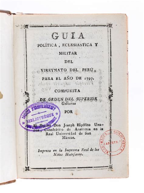 Guia política, eclesiástica y militar del vireynato del perú, para el año de 1797. - Harga bekas bak kopling manual suzuki.