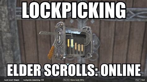 Guida per il lockpicking online di elder scrolls. - A guide for using the mouse and the motorcycle in the classroom literature units.