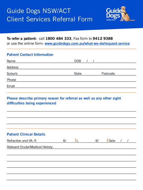 Guide Dogs Referral
