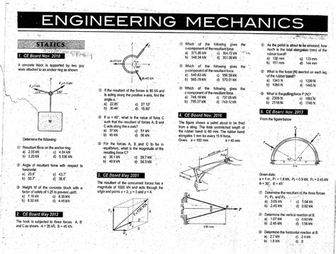 Guide For Engineering Mechanics