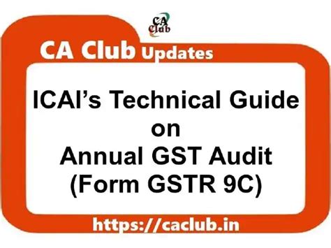 Guide On Gst Audit Icai