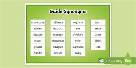 Guide Synonym Meaning