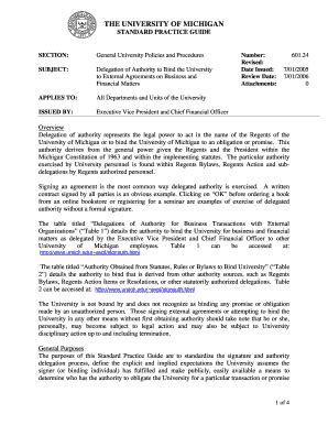 Guide Umich Practice Standard