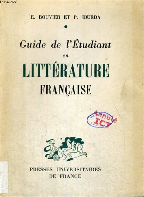 Guide de l'étudiant en littérature française. - Guide to methods for students of political science guide to methods for students of political science.