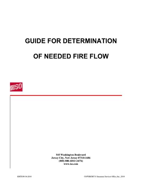Guide for determination of required fire flow. - Manuale di servizio motore automatico 110cc.