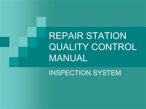 Guide for developing and evaluating repair station and quality control manuals. - Writing implementing a marketing plan a guide for small business.
