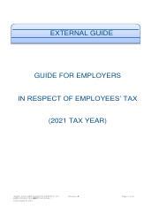 Guide for employers in respect of employees tax 2013. - The ultimate guide for building a pond build a fish.