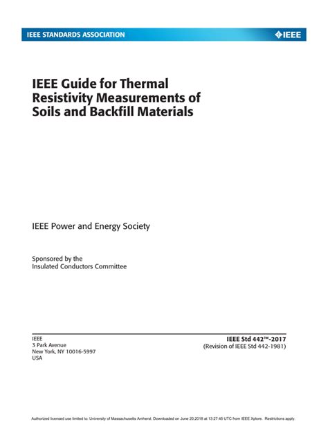 Guide for soil thermal resistivity measurements. - Análisis de la ley de la garantía mobiliaria.