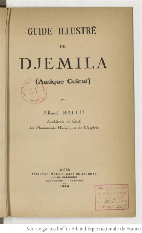 Guide illustré de djemila (antique cuicul). - The tourniquet manual principles and practice.