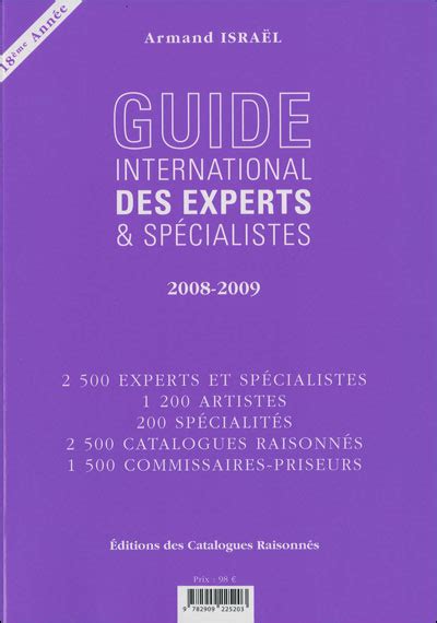 Guide international des experts & spécialistes