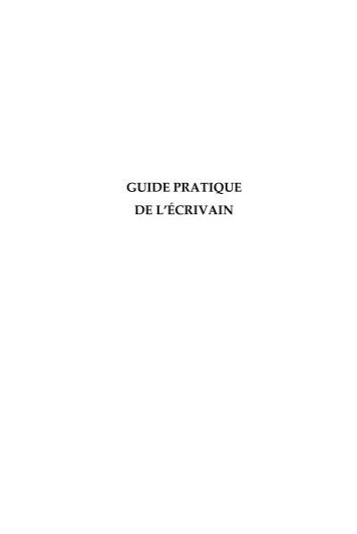 Guide pratique de l crivain by paul desalmand. - Betænkning om de private skolers økonomi.