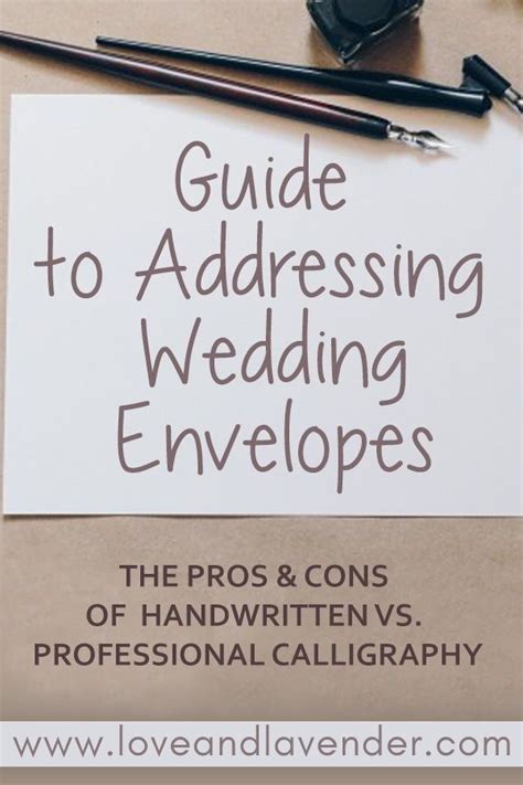 Guide to Addressing Wedding Envelopes Handwritten vs. Printed