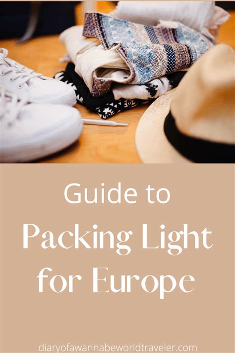 Guide to Packing LIght for Europe - Diary of a Wanna Be World …