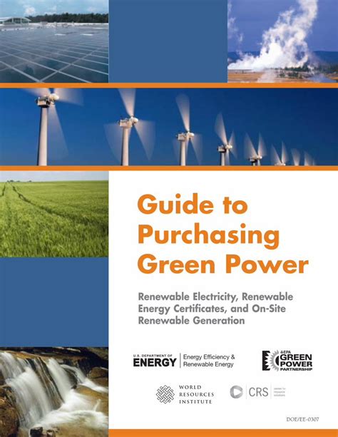 Guide to Purchasing Green Power: Renewable Electricity, …