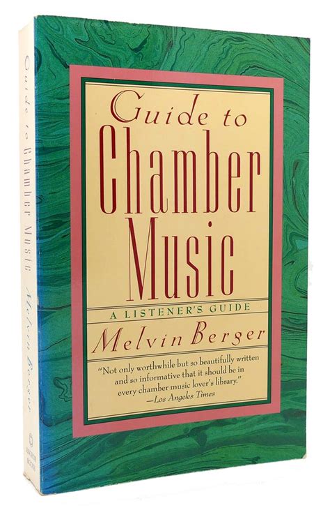 Guide to chamber music by melvin berger. - Repair manual 2000 pontiac grand prix.