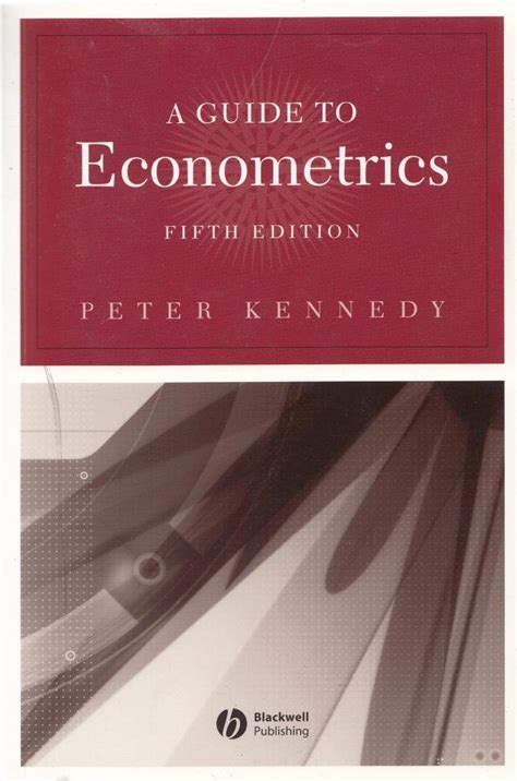 Guide to econometrics peter kennedy 5th edition. - Acer aspire 5741 5741g manual de servicio de reparación descargar.