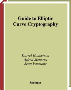 Guide to elliptic curve cryptography by darrel hankerson. - Eisenbahn-bau- und betriebsordnung fur anschlussbahnen (eboa): mustertext (schriftenreihe fur verkehr und technik).