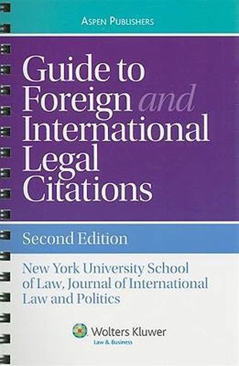 Guide to foreign and international legal citations 2nd edition. - Vers le bien-être et la paix sociale..