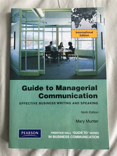 Guide to managerial communication guide to business communication series 7th edition guide to series in business communication. - La obra juvenil de carmen conde.
