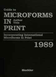 Guide to microforms in print 1999 author title incorporating international microforms in print. - Coleman tsr mach 3 air conditioner manual.