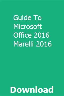 Guide to microsoft office 2015 marelli 2015. - The bible in world history illustrated bible handbook series.