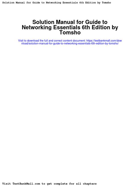 Guide to networking solutions 6th case project. - Travels with charley study guide answers.