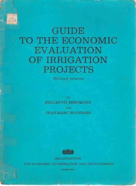 Guide to the economic evaluation of irrigation projects. - Texas teacher certification exam study guide.