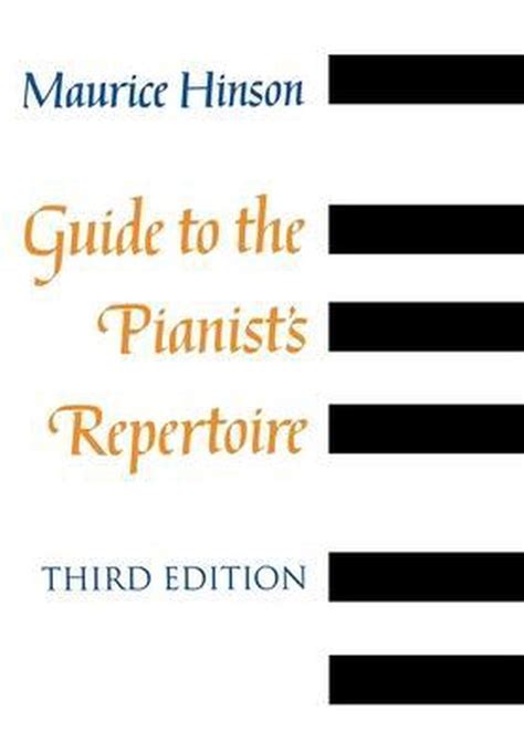 Guide to the pianists repertoire third edition by hinson maurice hinson maurice 2001 hardcover. - Panasonic ep3205 service manual repair guide.