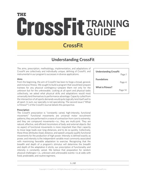 Guide to understanding CrossFit Training 
