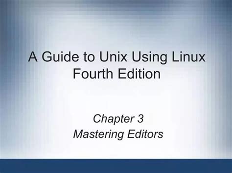 Guide to unix using linux fourth edition. - Características y evolución de las inversiones petroleras en venezuela..