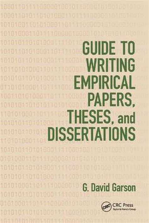 Guide to writing empirical papers theses and dissertations. - Frigidaire repair manual front load washer.