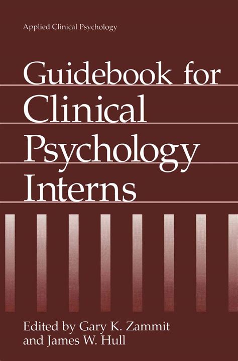 Guidebook For Clinical Psychology Interns 1st Edition