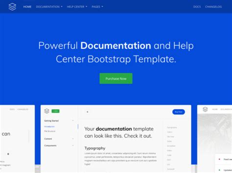 Guidebook Online Documentation Template Bootstrap Themes