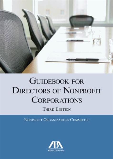 Guidebook for directors of nonprofit corporations second edition. - Last of the dictionary men de tina gharavi.