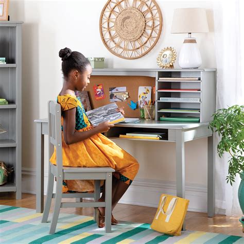Discover Kids' Desks & Desk Sets on Amazon.com at a great price. ... Guidecraft Taiga Desk, Hutch and Chair - Navy: Children’s Wooden Study Computer Workstation, Kids Bedroom Furniture. 4.4 out of 5 stars 191. $399.95 $ 399. 95. FREE delivery Oct 31 - Nov 2 . Or fastest delivery Oct 30 - Nov 1 .. 