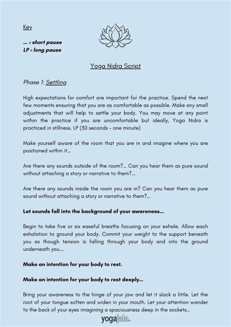 Guided Meditation Script Yoga
