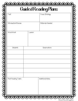 Guided Reading Planning Sheets.pdf Google Drive Guided reading