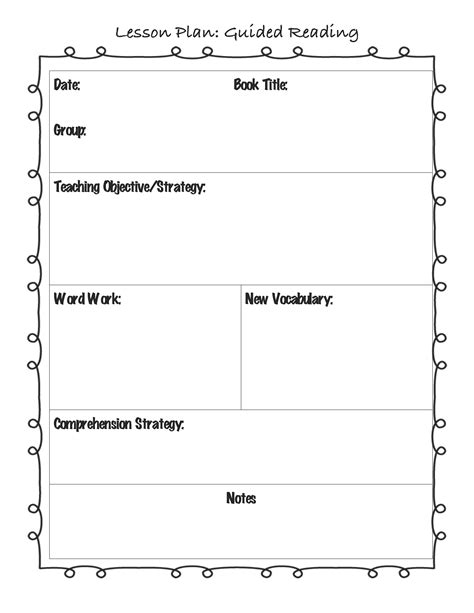 Guided reading lesson plan template first grade. - The essential guide to federal employment laws.