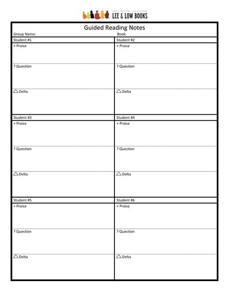 Guided reading notes template Common Core & Curriculum Pinterest