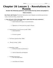 Guided reading revolutions in russia answer key. - Felsöcsernátoni bod péter élete és müvei.