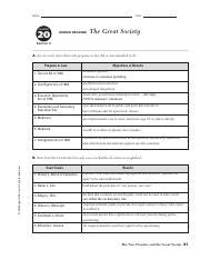 Guided reading the great society answers key. - Pearson envision fourth grade pacing guide.