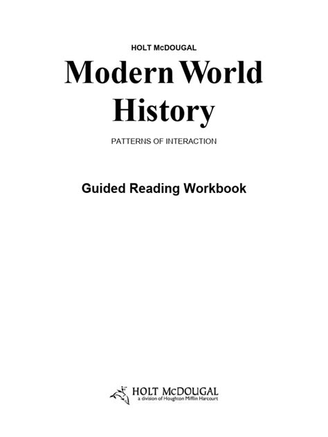 Guided reading workbook pdf