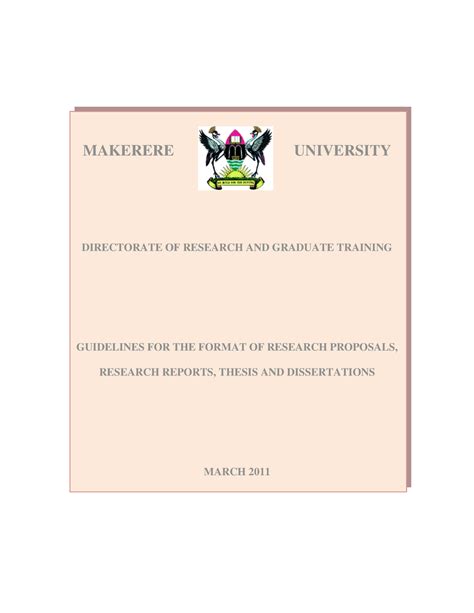 Guideline for makerere university proposal writing. - Gründach pflanzen eine ressource und pflanzanleitung.