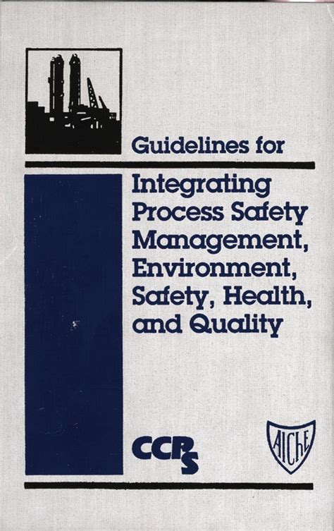 Guidelines for integrating process safety management environment safety health and quality. - Braun tassimo coffee maker instruction manual.