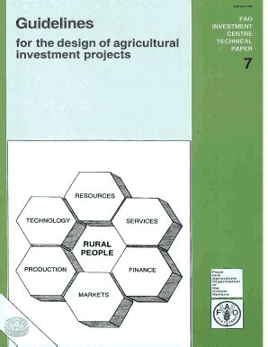 Guidelines for the design of agricultural investment projects fao investment centre technical paper. - Broadcast announcing worktext third edition a media performance guide.
