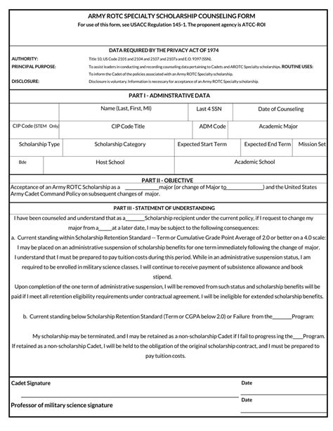Guidelines on completing a DA Form 4856