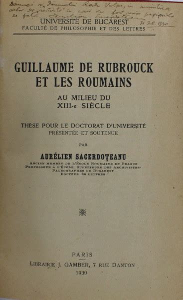 Guillaume de rubrouck et les roumains au milieu de xiiie siècle. - Handbook of treasure signs and symbols.