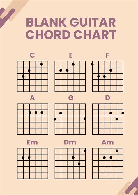 Guitar Bar Chords Chart Template 5+ Free PDF Documents Download