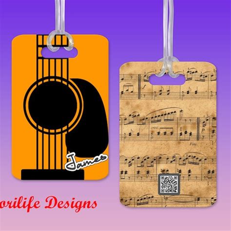 Guitar Luggage Tag - Etsy