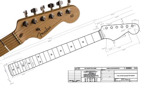 Guitar neck plans. .  ...